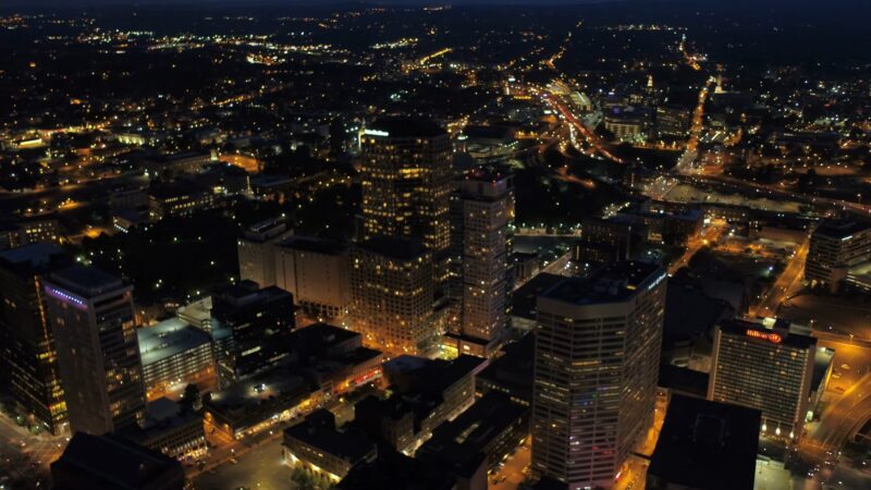 Aerial View Connecticut Hartford 4K